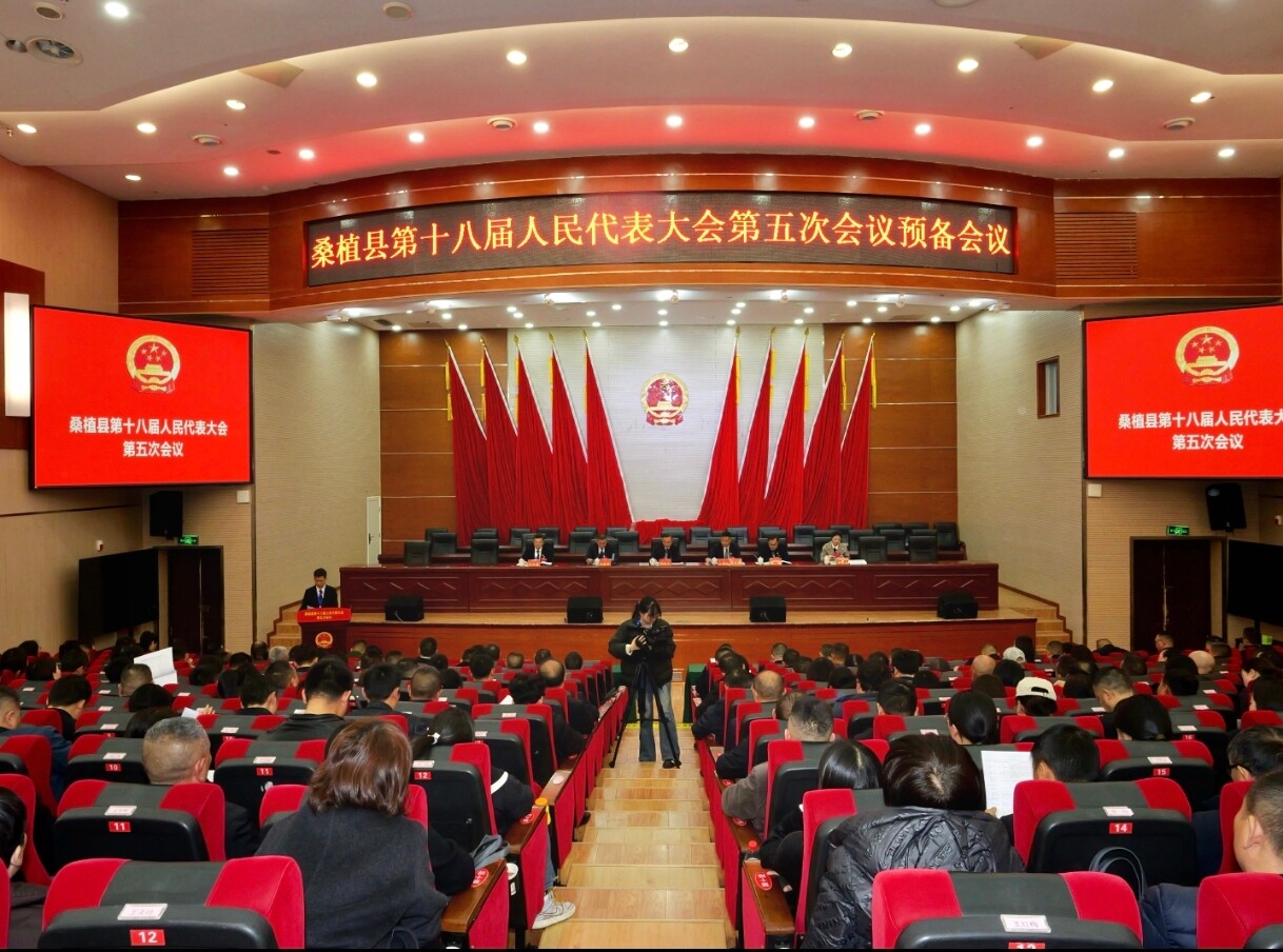 聚焦两会丨桑植县第十八届人民代表大会第五次会议召开预备会议