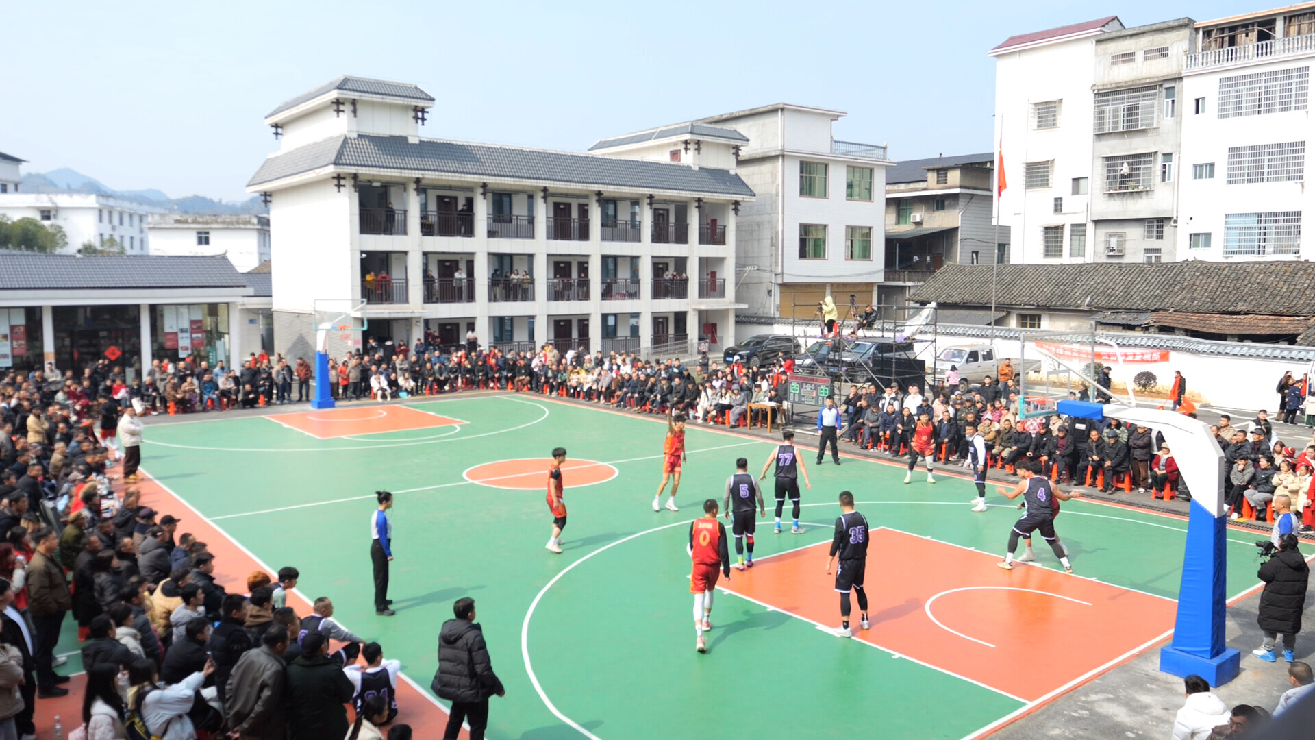 新春走基层丨年BA燃动乡村 新春年味“篮”不住