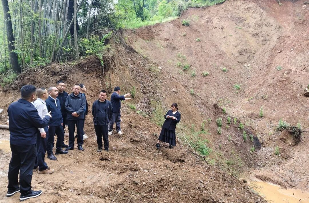 梁猛深入桥自弯镇督导地质灾害治理与校园安全工作