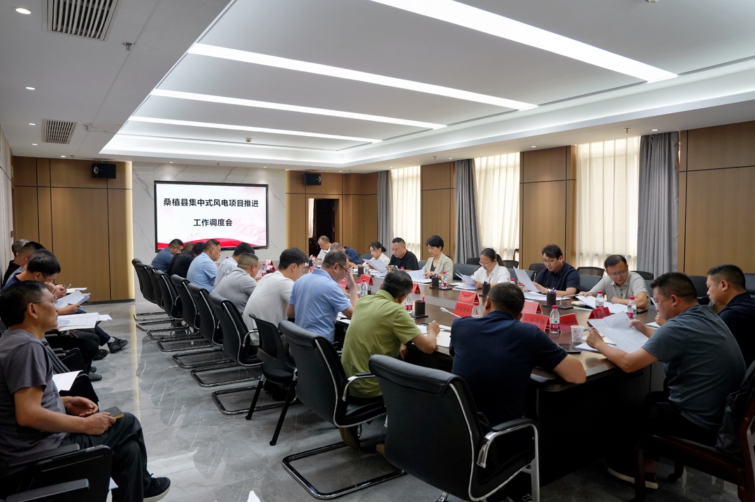 桑植县召开集中式风电项目推进工作调度会