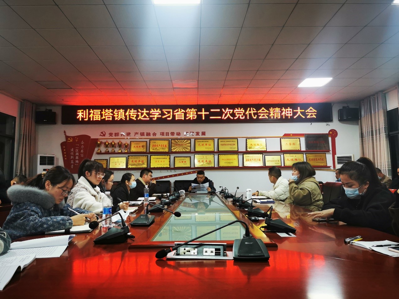 利福塔镇传达学习湖南省第十二次党代会精神