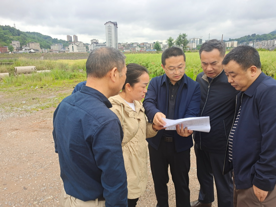 市河长办督查组来桑核查督办河道碍洪及“四乱”问题整改情况