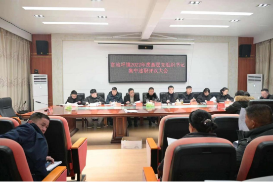 官地坪镇：召开2022年度基层党组织书记集中述职评议会