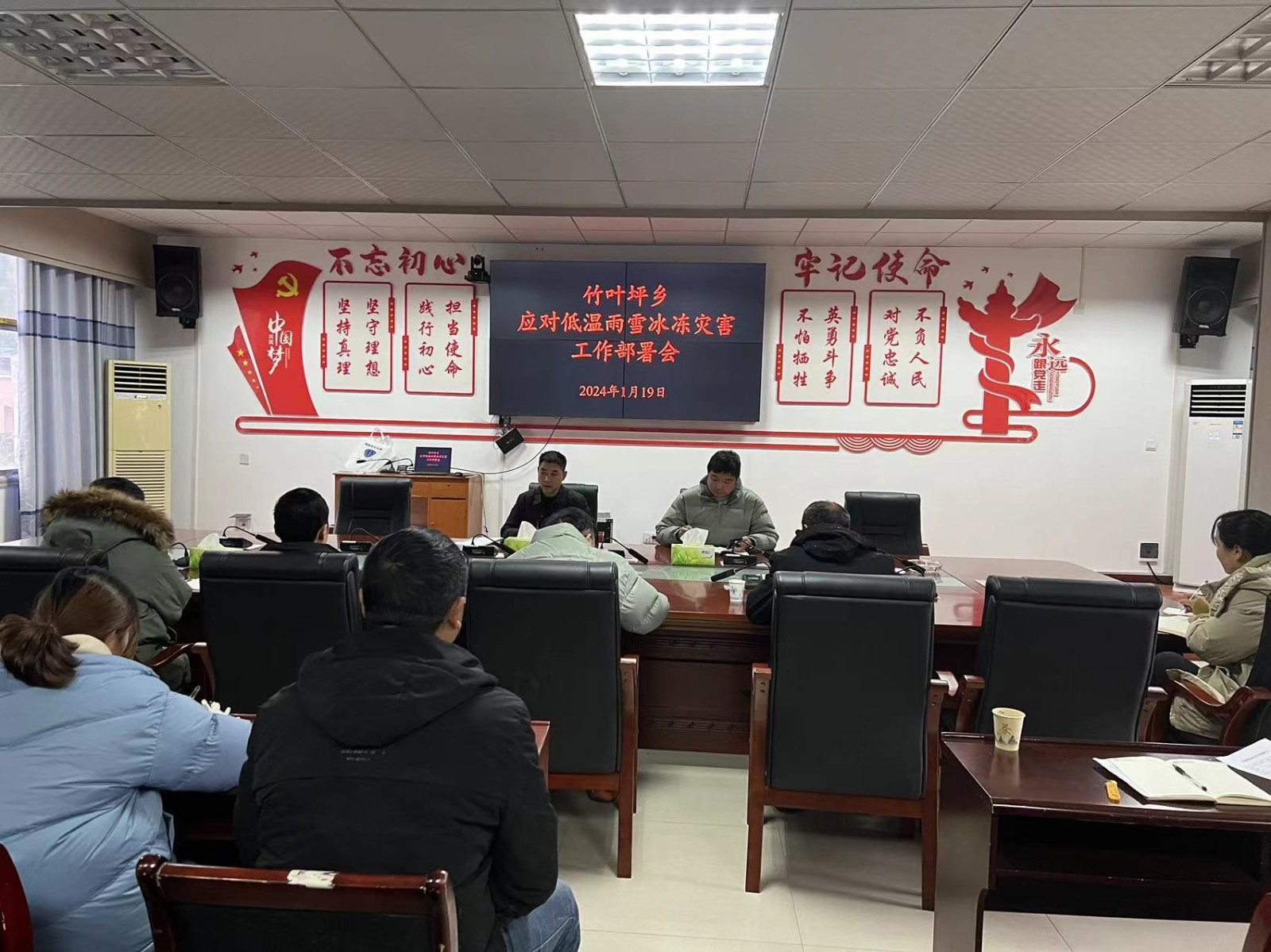 竹叶坪乡成立党员志愿服务队   积极应对冰雪极端天气