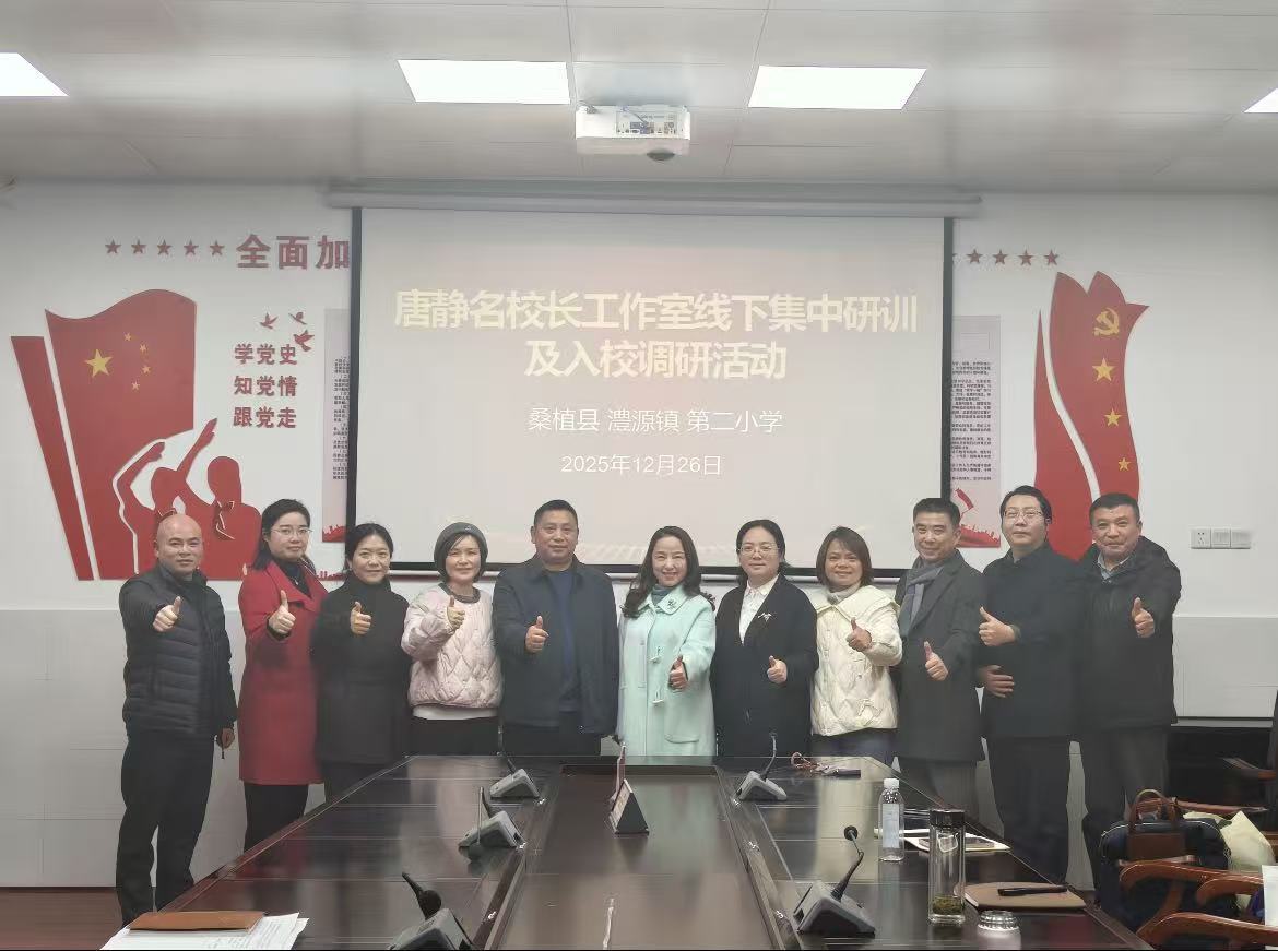 湖南省唐静名校长工作室到澧源镇第二小学开展集中研训活动