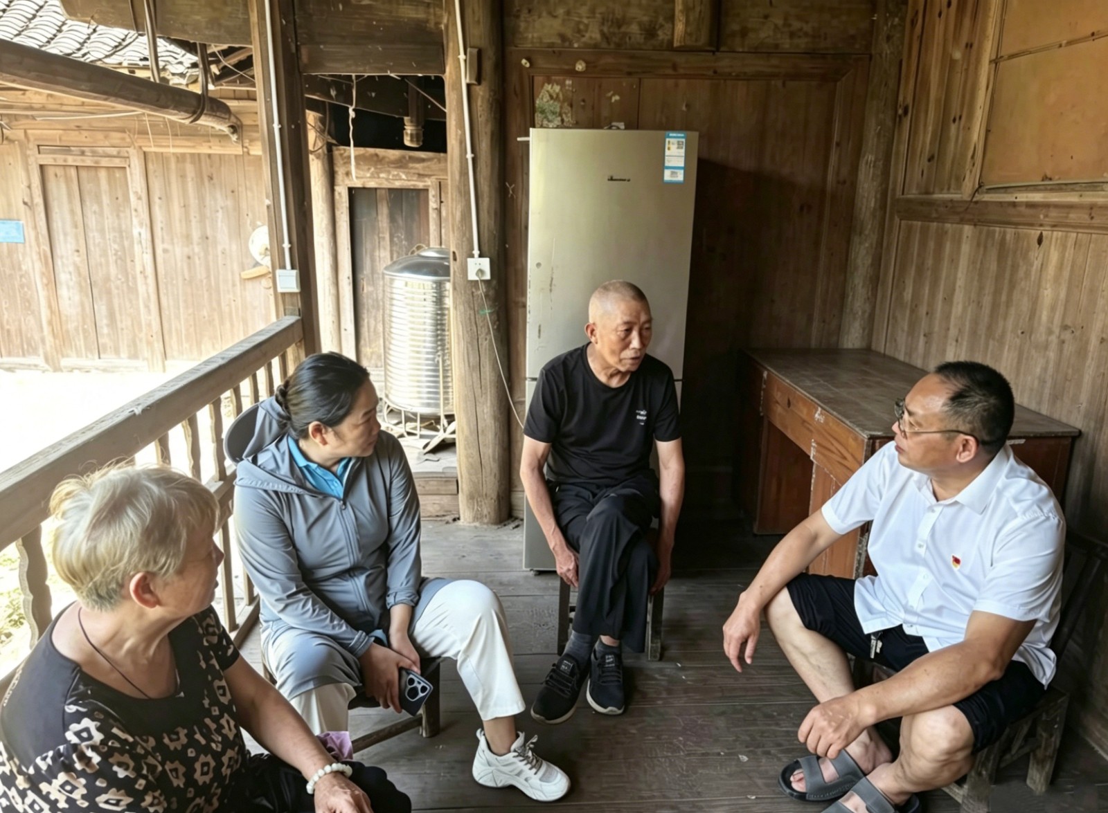 桑植县商务局：入户走访五保户 情暖独居老人心